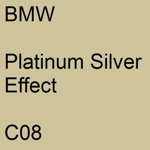 BMW, Platinum Silver Effect, C08.